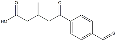 3-METHYL-5-OXO-5-(4-THIOMETHYLPHENYL)VALERIC ACID 95% 结构式