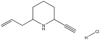 2-ALLYL-6-ETHYNYL-PIPERIDINE HYDROCHLORIDE 结构式