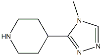 4-(4-METHYL-4H-1,2,4-TRIAZOL-3-YL)PIPERIDINE 结构式