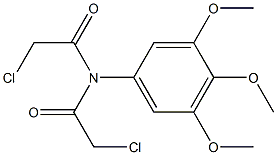 2-CHLORO-N-(CHLOROACETYL)-N-(3,4,5-TRIMETHOXYPHENYL)ACETAMIDE 结构式