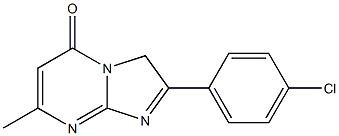 2-(4-CHLOROPHENYL)-7-METHYL-5-OXO-5H-IMIDAZO[1,2-A]PYRIMIDIN 结构式