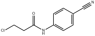3-CHLORO-N-(4-CYANOPHENYL)PROPANAMIDE 结构式