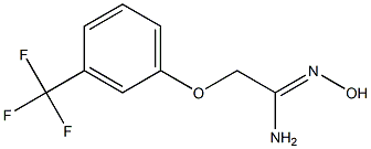 2-[3-(TRIFLUOROMETHYL)PHENOXY]ACETAMIDOXIME 结构式