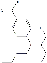 3,4-DIBUTOXYBENZOIC ACID 结构式