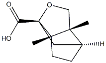 (1S,3AR,4S,6AS)-3A,6A-DIMETHYLHEXAHYDRO-1H-1,4-METHANOCYCLOPENTA[C]FURAN-1-CARBOXYLIC ACID 结构式