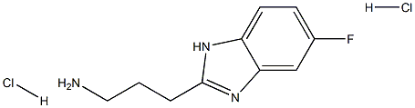 3-(5-FLUORO-1H-BENZOIMIDAZOL-2-YL)-PROPYLAMINEDIHYDROCHLORIDE 结构式