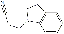 3-(2,3-DIHYDRO-1H-INDOL-1-YL)PROPANENITRILE 结构式