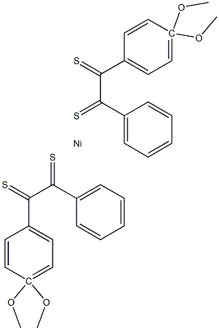 Bis(4,4dimethoxydithiobenzil) nickel 结构式