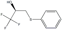 (R )-1,1,1-Trifluoro-3-phenylsulfanyl-propan-2-ol 结构式