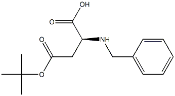 (S)-2-Benzylamino-succinic acid 4-tert-butyl ester 结构式