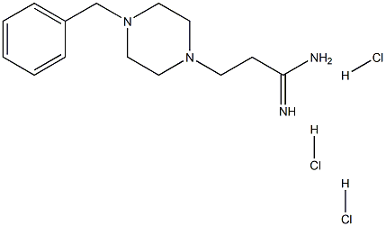 3-(4-Benzyl-piperazin-1-yl)-propionamidine 3HCl 结构式