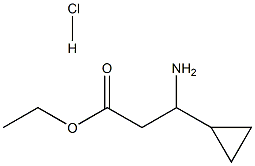 3-Amino-3-cyclopropyl-propionic acid ethyl ester HCl 结构式