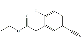 Ethyl (5-cyano-2-methoxyphenyl)-acetate 结构式