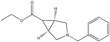 Ethyl cis-3-benzyl-3-aza-bicyclo[3.1.0]hexane-6-carboxylate 结构式