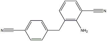 2-AMINO-3-(4-CYANOBENZYL)BENZONITRILE 结构式