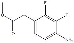 METHYL 4-AMINO-2,3-DIFLUOROPHENYACETATE 结构式