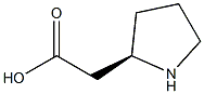 (R)-2-PYRROLIDINE ACETIC ACID 结构式