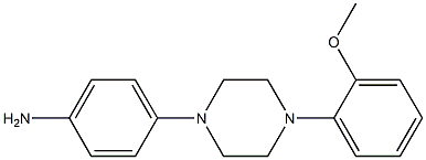 1-(2-METHOXYLPHENYL) -4-(4-AMINOPHENYL )PIPERAZINE 结构式