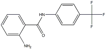 2-AMINO N-(4-TRIFLUOROMETHYL PHENYL)BENZAMIDE 结构式