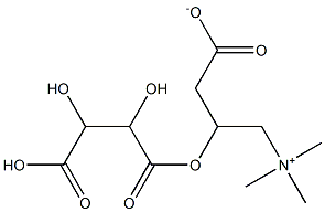 L-Carnitine DL-Tartrate 结构式