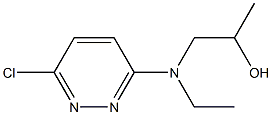 3-CHLORO-6-[N-(2-HYDROXYPROPYL)-ETHYLAMINO]PYRIDAZINE 结构式