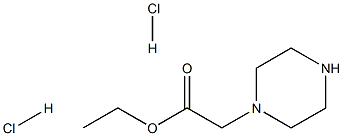 2-(PIPERAZIN-1-YL)ACETIC ACID ETHYL ESTER DIHYDROCHLORIDE 结构式