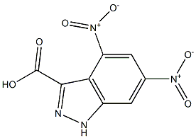 4,6-DINITRO(1H)INDAZOLE-3-CARBOXYLIC ACID 结构式