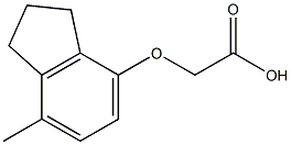 (7-METHYLINDAN-4-YLOXY)ACETIC ACID 结构式