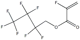 2-FLUOROPROPENOIC ACID-2,2,3,3,4,4,4-HEPTAFLUOROBUTYL ESTER 结构式