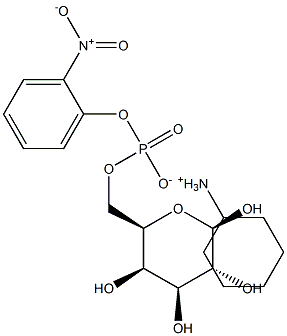 2-NITROPHENYL BETA-D-GALACTOPYRANOSIDE-6-PHOSPHATE, CYCLOHEXYLAMMONIUM SALT, 80+% 结构式