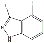 3,4-DIIODOINDAZOLE 结构式