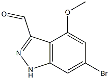 6-BROMO-4-METHOXYINDAZOLE-3-CARBOXYALDEHYDE 结构式