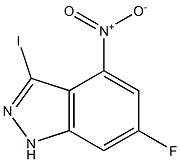 6-FLUORO-3-IODO-4-NITROINDAZOLE 结构式