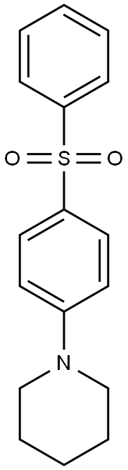 1-[4-(phenylsulfonyl)phenyl]piperidine 结构式