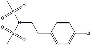 N-(4-chlorophenethyl)-N-(methylsulfonyl)methanesulfonamide 结构式