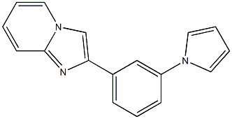 2-[3-(1H-pyrrol-1-yl)phenyl]imidazo[1,2-a]pyridine 结构式