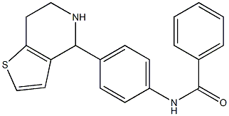 N-[4-(4,5,6,7-tetrahydrothieno[3,2-c]pyridin-4-yl)phenyl]benzenecarboxamide 结构式