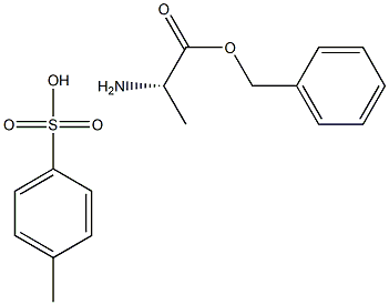 L-alanine benzylester 4-methylbenzenesulphonate 结构式