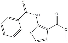 methyl 2-(benzoylamino)thiophene-3-carboxylate 结构式