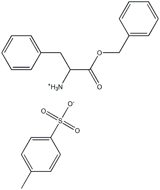 [1-benzyl-2-(benzyloxy)-2-oxoethyl]ammonium 4-methyl-1-benzenesulfonate 结构式