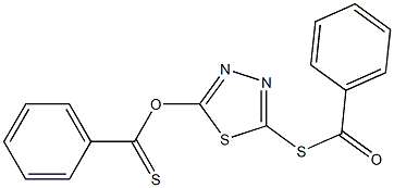 5-(benzoylthio)-1,3,4-thiadiazol-2-yl benzene-1-carbothioate 结构式