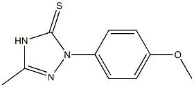 1-(4-methoxyphenyl)-3-methyl-4,5-dihydro-1H-1,2,4-triazole-5-thione 结构式