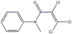 2,3,3-trichloro-N-methyl-N-phenylacrylamide 结构式