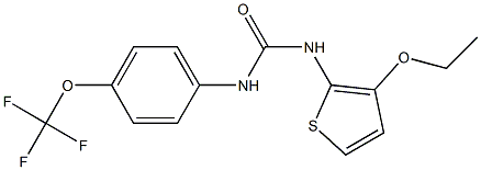 N-(3-ethoxy-2-thienyl)-N'-[4-(trifluoromethoxy)phenyl]urea 结构式