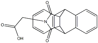 2-[16,18-dioxo-17-azapentacyclo[6.6.5.0~2,7~.0~9,14~.0~15,19~]nonadeca-2(7),3,5,9(14),10,12-hexaen-17-yl]acetic acid 结构式