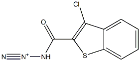 3-[(3-chlorobenzo[b]thiophen-2-yl)carbonyl]triaz-1-yn-2-ium 结构式