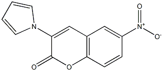 6-nitro-3-(1H-pyrrol-1-yl)-2H-chromen-2-one 结构式