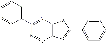 3,6-diphenylthieno[2,3-e][1,2,4]triazine 结构式