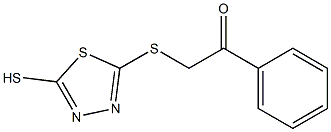 1-phenyl-2-[(5-sulfanyl-1,3,4-thiadiazol-2-yl)sulfanyl]-1-ethanone 结构式