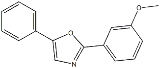 2-(3-methoxyphenyl)-5-phenyl-1,3-oxazole 结构式